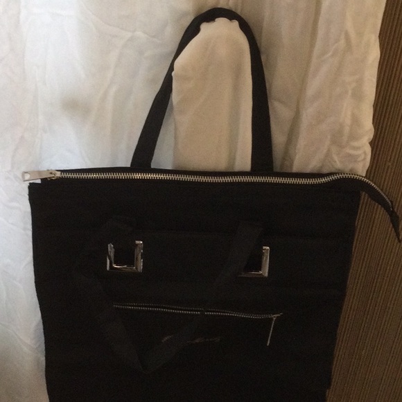 St Moritz Black with Logo Large Handbag/Bookbag/Laptop/Overnight Bag - Picture 7 of 11